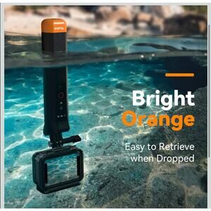 TELESIN Floating Selfie Stick Hand Grip Waterproof Handle Bluetooth Remote NEW